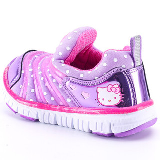 Hello Kitty 凯蒂猫 儿童毛毛虫运动鞋 浅紫色 25码