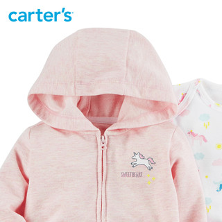 Carter's 121I368 长袖外套连体衣长裤女宝3件套装