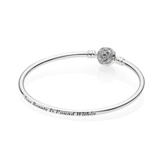 pandora 潘多拉 590748cz 迪士尼 玫瑰纯银手镯