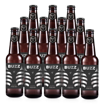 buzz 蜂狂 龙眼蜜 拉格啤酒 330ml*12瓶