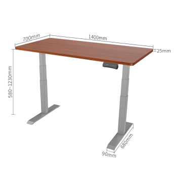 Loctek 乐歌 E3电动升降桌 1.4m 银灰色
