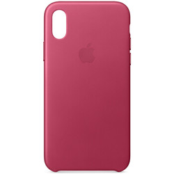 Apple 苹果 iphonex 原装皮革手机壳 暖粉色