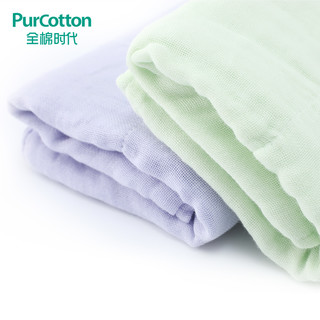 PurCotton 全棉时代 精梳棉水洗纱布面巾 34*76cm 4条装