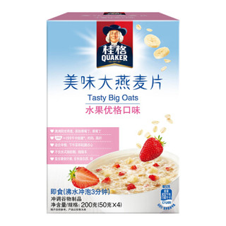 QUAKER 桂格 美味大燕麦片 水果优格口味 50g*4袋