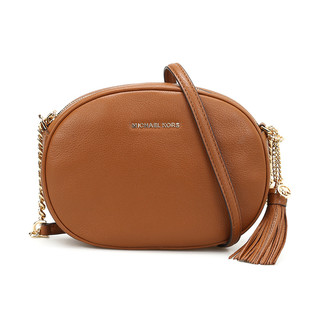 MICHAEL KORS 迈克·科尔斯 Ginny Medium Messenger系列 女士单肩斜挎包 30H6GGNM2L 黑色