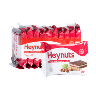 Heynuts 德菲丝 牛奶巧克力 榛子威化饼干 250g