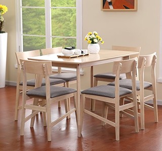 KUKA 顾家家居 PT1571 餐桌椅组合 炫黑色 1.4米配一桌四椅
