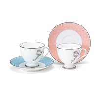 Prime会员：NARUMI 鸣海 Felicita系列 双人骨瓷咖啡杯碟套装 210ml  两组 95586-20861P