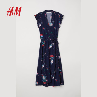 H&M HM0596243 荷叶短袖连衣裙