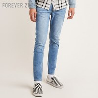 FOREVER 21 00093943 男士修身小脚牛仔裤