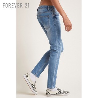 FOREVER 21 00093943 男士修身小脚牛仔裤