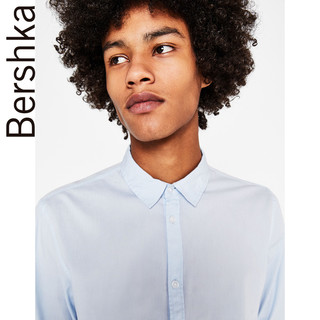 Bershka 巴适卡 06031880406 男士纯色衬衫 