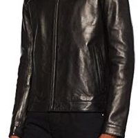 HUGO Luckas 男士真皮夹克