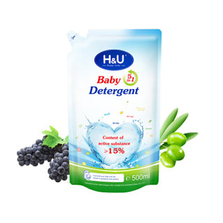 H&U 婴儿洗衣液 500ml*3包