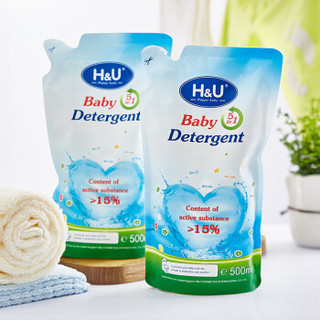 H&U 婴儿洗衣液 500ml*3包