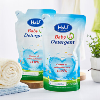 H&U 婴儿洗衣液 500ml*3包