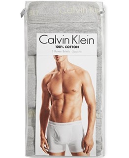 CALVIN KLEIN Classic 男士平角内裤 3条装 黑彩带