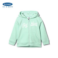 Old Navy 老海军 205543 女童徽标抓绒保暖连帽卫衣