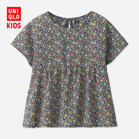 UNIQLO 优衣库 404788 女童短袖印花衬衫