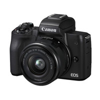 Canon 佳能 EOS M50 微单 APS-C画幅 EF-M 15-45 f/3.5-6.3 IS STM 镜头套机 黑色