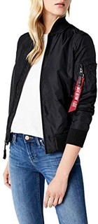 Alpha INDUSTRIES MA-1 TT 女款飞行员夹克 S 黑色 