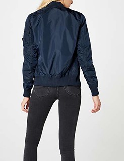 Alpha INDUSTRIES MA-1 TT 女款飞行员夹克 S 蓝色 