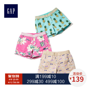 Gap 盖璞 731724 女童印花直角弹力短裤