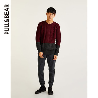 PULL&BEAR 09557709 男士圆领针织衫 