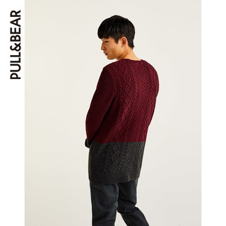 PULL&BEAR 09557709 男士圆领针织衫 