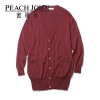 PEACH JOHN 蜜桃派 PJ BASIC 1013853 V领纯羊毛开衫