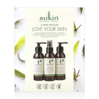 sukin 苏芊 基础护肤三部曲(喷雾125ml+洁面125ml+乳液125ml)