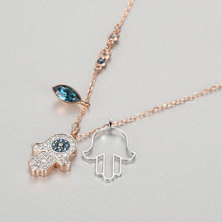 SWAROVSKI 施华洛世奇 5396882 DUO HAMSA HAND 哈姆撒之手 项链