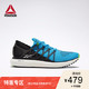 Reebok运动健身FLOATRIDE RUN 2.0男子跑步鞋 EGK34 DV6775_浅水蓝/黑色/荧光绿 42.5