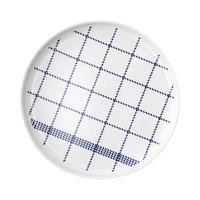 Normann 祖母系列 蓝白拼色格纹大号餐盘