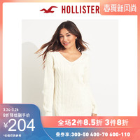 Hollister春季后身绑带式麻花针织连衣裙 女 302319-1