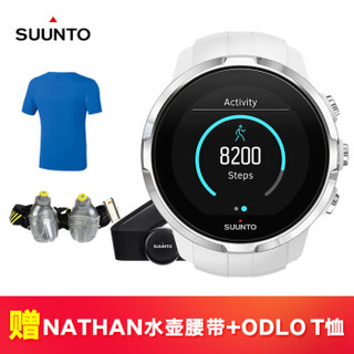 SUUNTO 颂拓 Spartan Sport 斯巴达极速系列 智能运动腕表 白色 心率套装