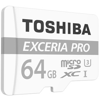 TOSHIBA 东芝 64G EXCERIA PRO TF（micro SD）极至超速存储卡 U3 R95M/S-W80M/S 