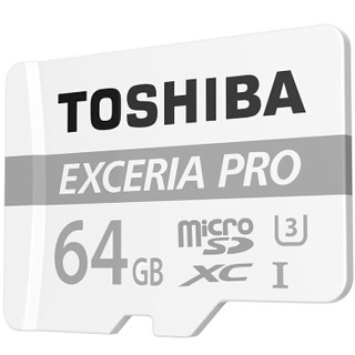 TOSHIBA 东芝 64G EXCERIA PRO TF（micro SD）极至超速存储卡 U3 R95M/S-W80M/S 