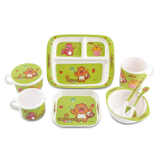 beva贝瓦儿童密胺餐具套装8件套