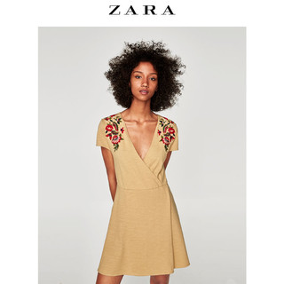 ZARA 05755104712 刺绣迷你连衣裙