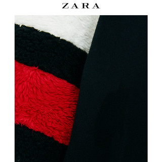 ZARA 女童 撞色绒毛质感外套