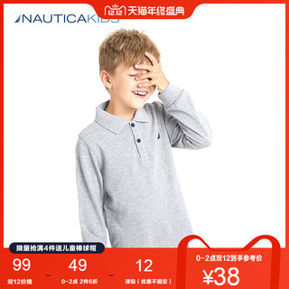 NAUTICA 诺帝卡 男童长袖Polo T恤