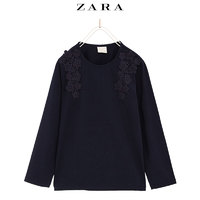  ZARA 女童 蕾丝刺绣T恤