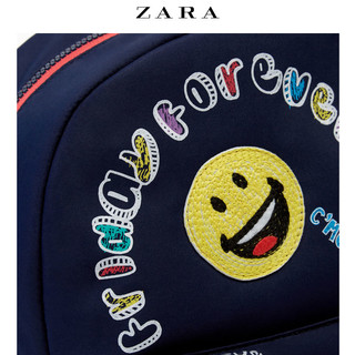 ZARA  儿童微笑图标装饰背包