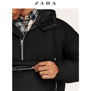 ZARA 03286550800 男款袋鼠口袋棉服外套 