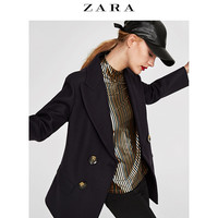 ZARA 08094744401 女士双排扣羊毛短大衣 