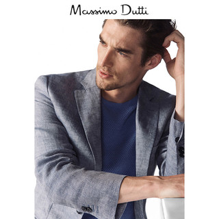 Massimo Dutti 02010305400 男装亚麻西装外套