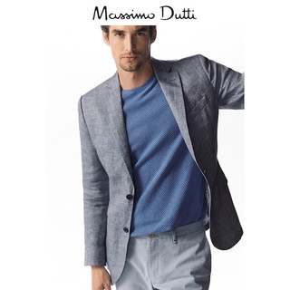 Massimo Dutti 02010305400 男装亚麻西装外套