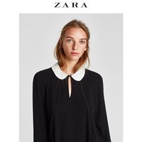 ZARA TRF系列 03067019800 女装 撞色领口上衣