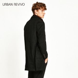 URBAN REVIVO MU50S1GE2000 男士羊毛混纺大衣